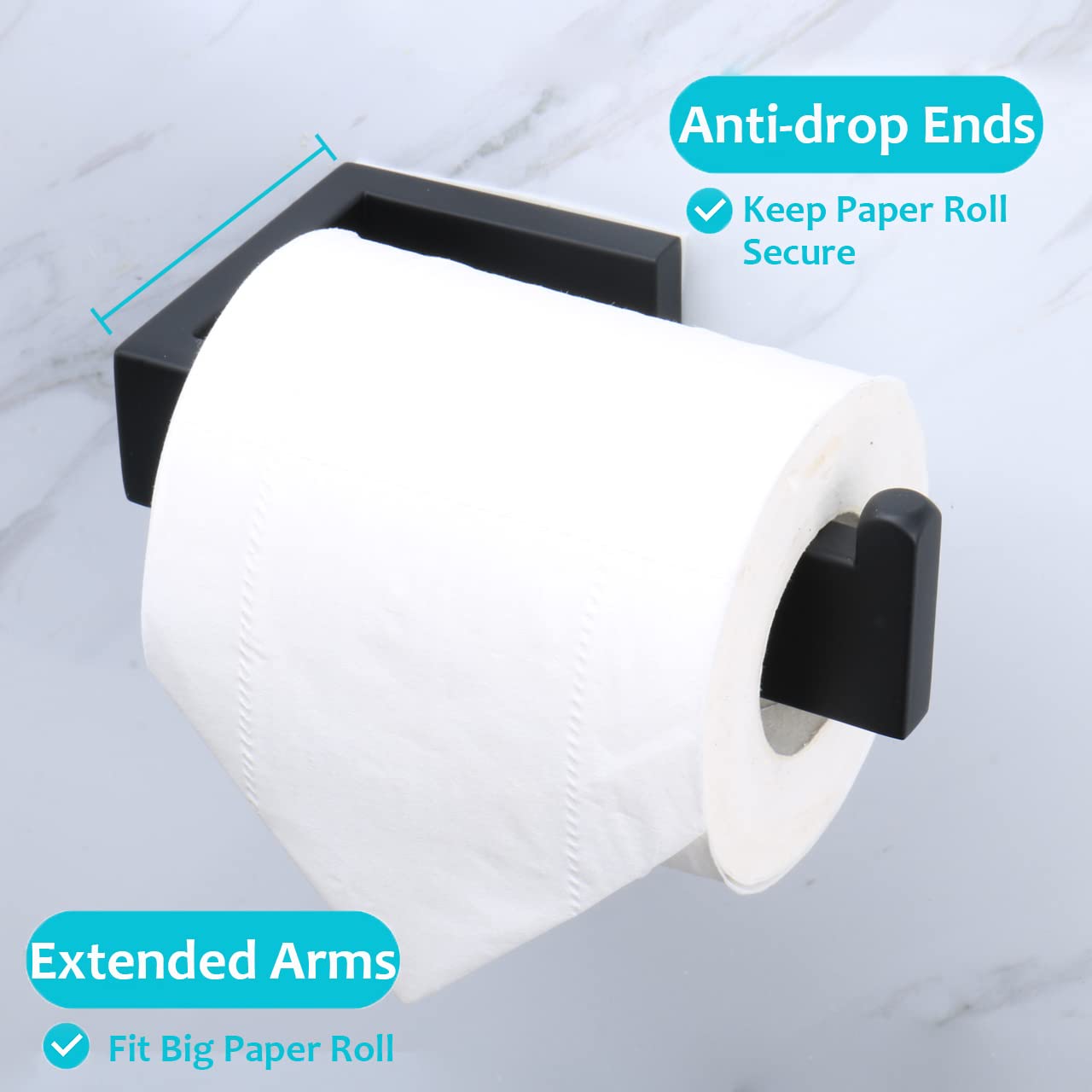 Tocten Toilet Paper Holder-Bathroom Tissue Holder Fit Big Roll Paper, Toilet Paper Roll Holder Wall Mounted Made Of Thicken 304